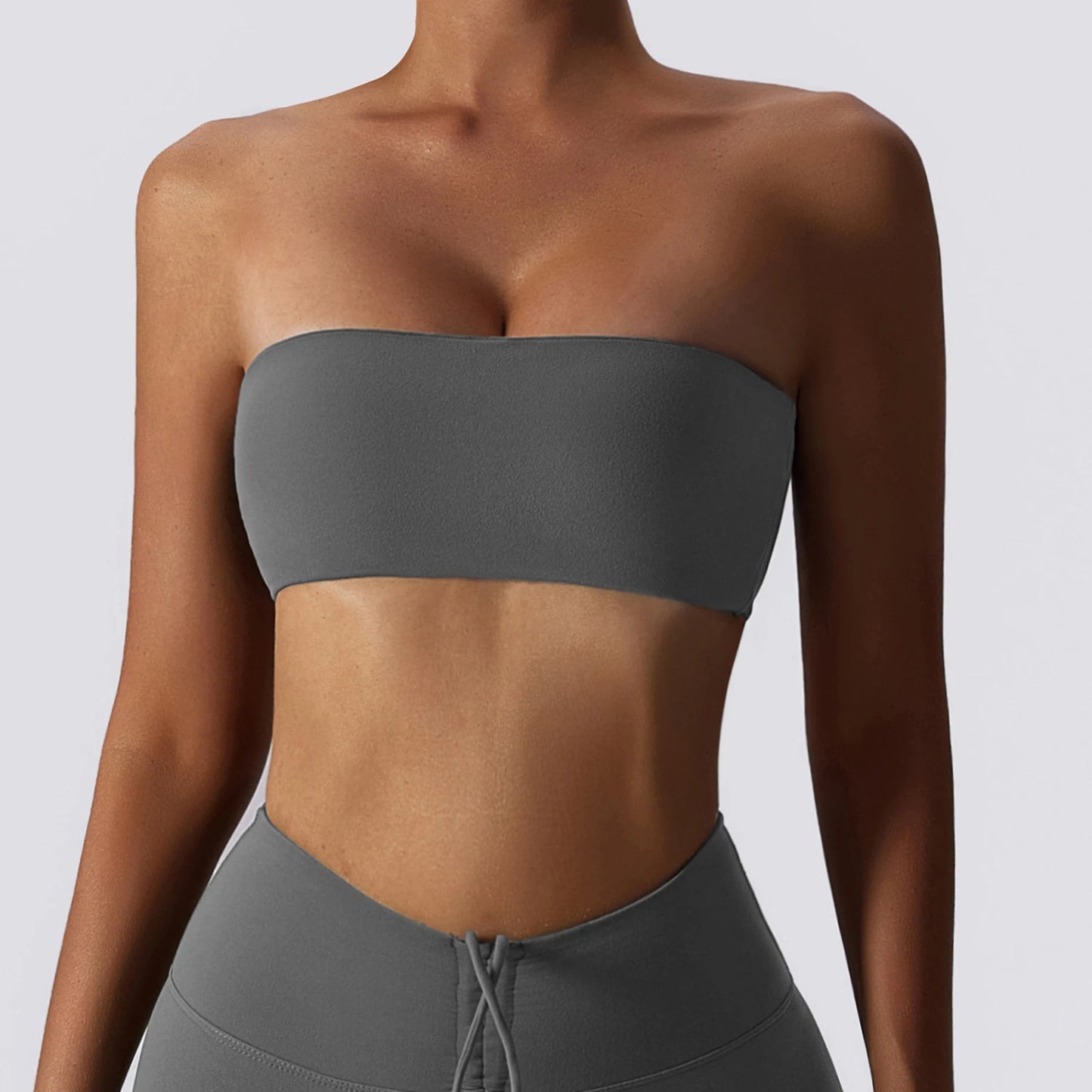 Women's Casual Sports Bra Gym Breathable Training Yoga Clothes Tube Top Fitness Workout Tank Top