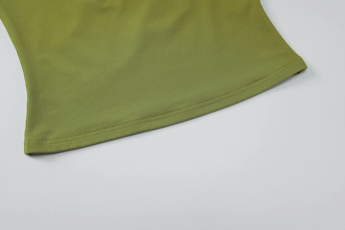 Women's Y2K Square Collar Cropped Top - Short Sleeve Slim Fit Summer Tee