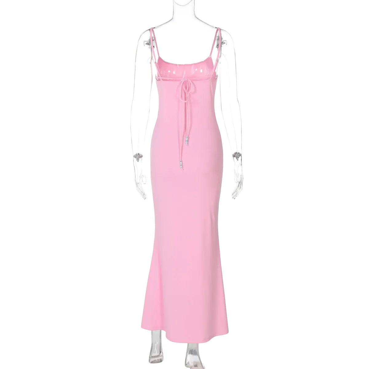 Women's Embellished Backless Slip Maxi Summer Outfits Club Party Straps Dress