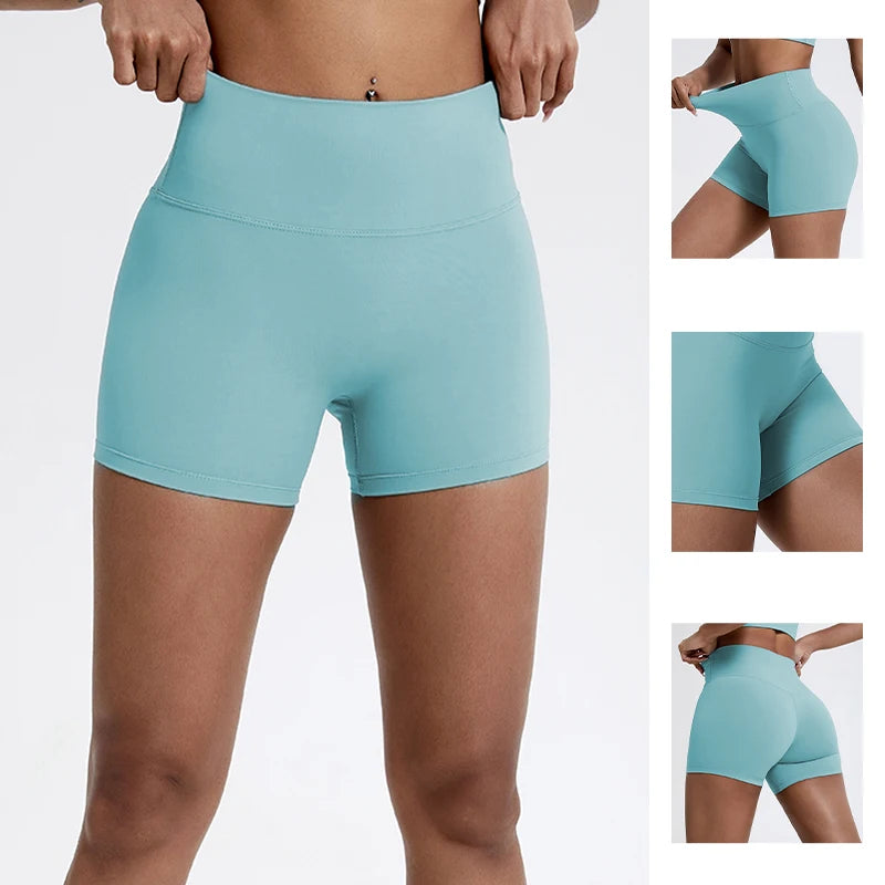 Women's Running Sports Buttock Lift Gym Leggings Cycling Slim Fit Workout High Waist Yoga Shorts