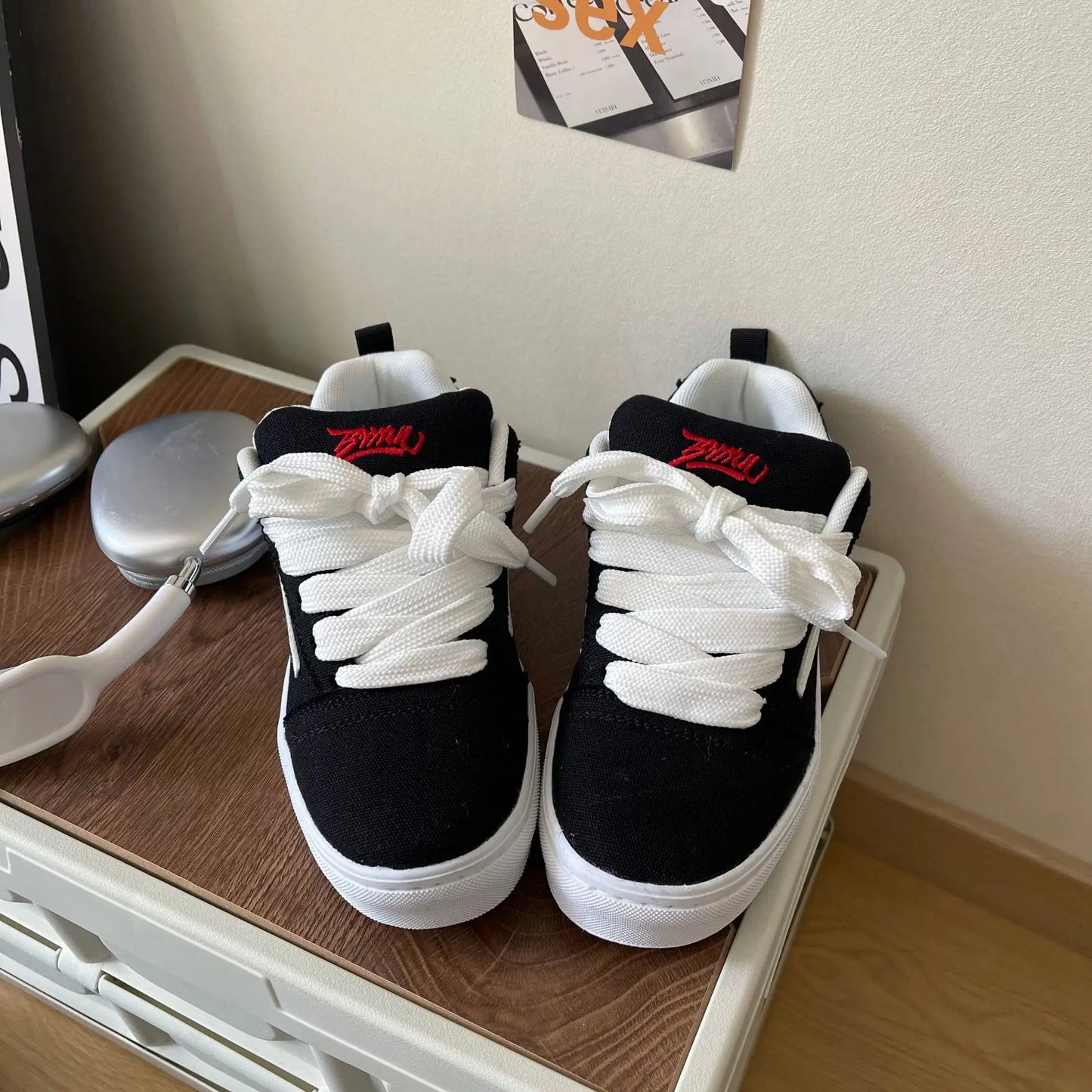 Men's Casual Design Sneakers Sports Shoes Platform Canvas Sneakers