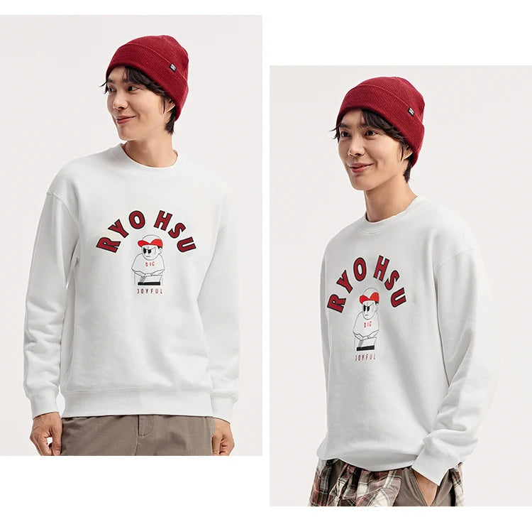 Men's Winter Embroidered Hoodie - Couple Matching Streetwear with Illustration Art Patterns