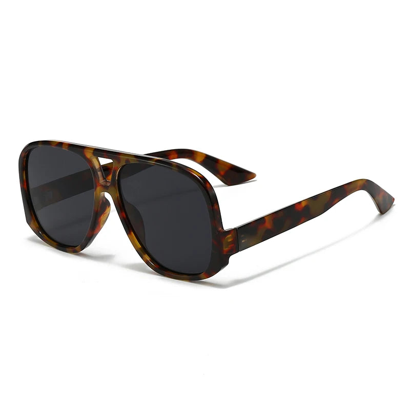 Unisex 1/3pcs Oversized  Double Bridges Sunglasses UV400