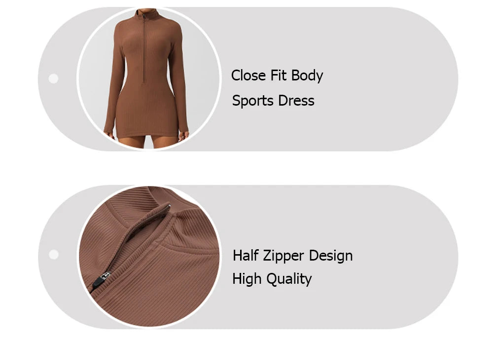 Women's Summer Yoga Slim Fit Ribbed Fabric Gym Breathable Quick Dry Tennis Sportswear Skirt
