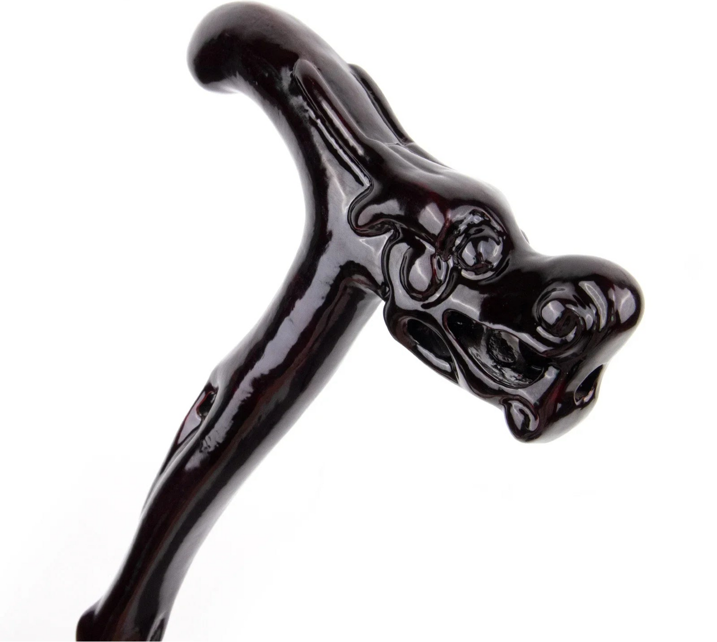Dragon Bite Ball Wooden Walking Stick - Decorative Fantasy Cane 88cm