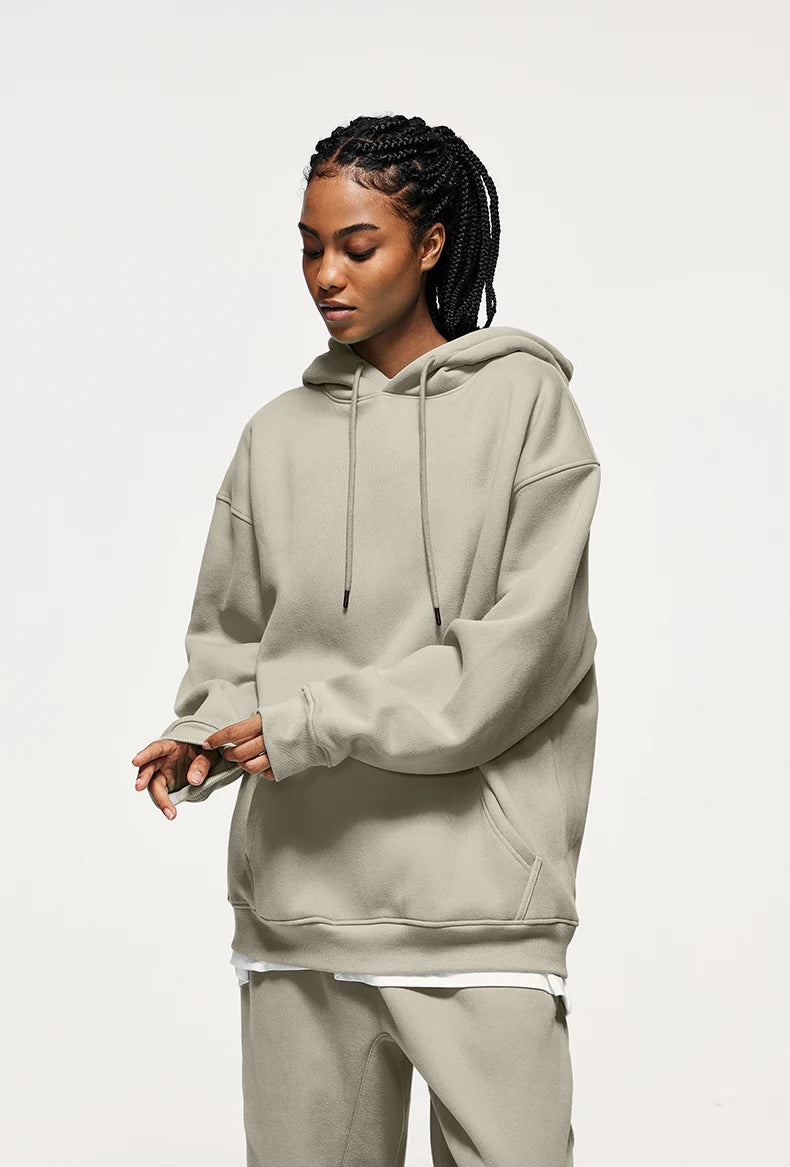 Unisex 350G Fleece Velvet Warm Hoodie