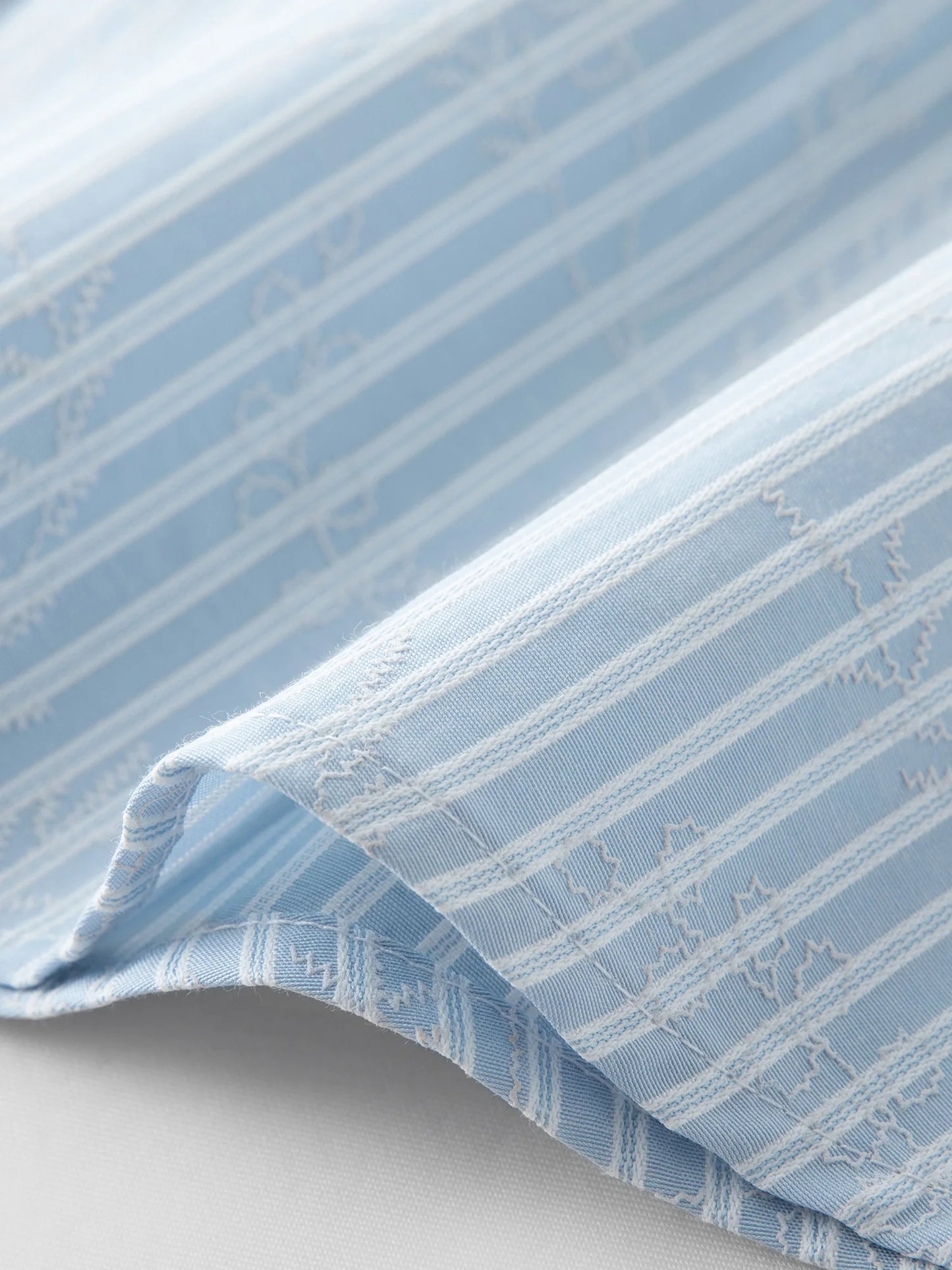 Plus Size Striped Shirt Dress with Navy Collar & Bow Detail