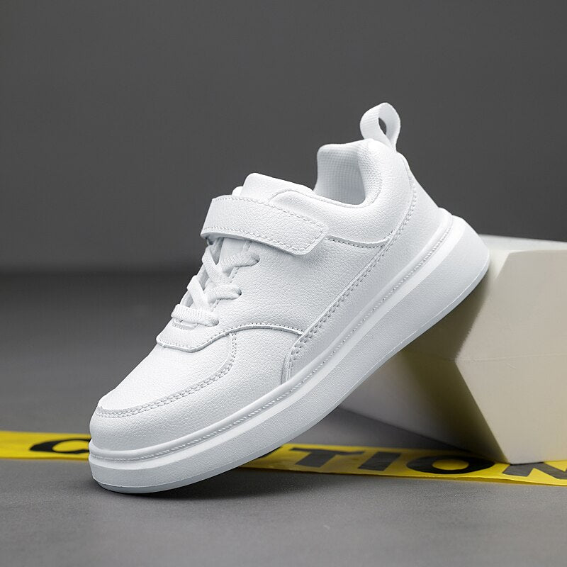 Children's Boy's PU Leather Sneakers School shoes 6 To 12 Years