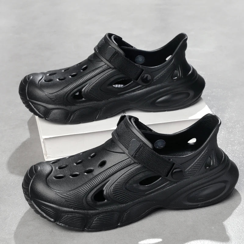 Men's Summer Sandals Platform Outdoor Quick Dry Beach Wading Clogs Water Non-Slip Shoes