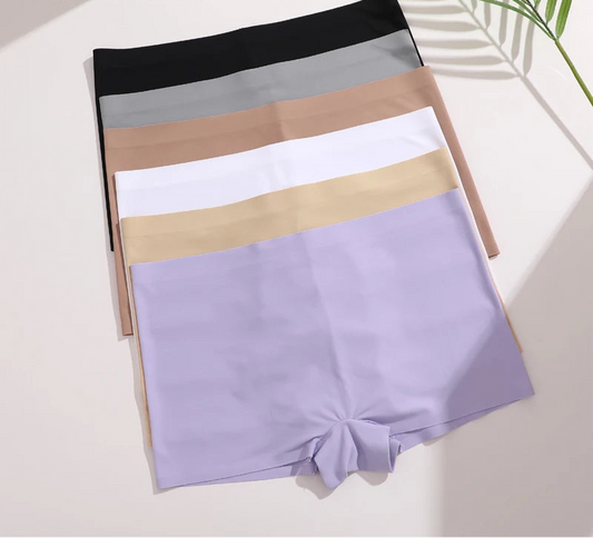 Women's Seamless Stretch Bodyshorts Low-Waist Breathable Underwear Comfortable Lingerie