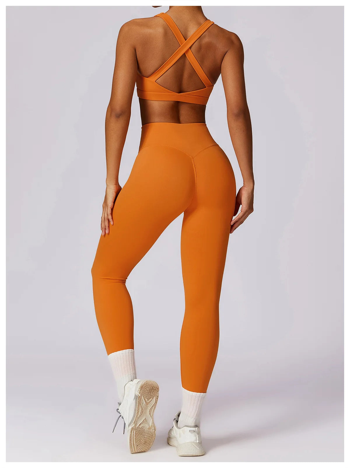 Women's 2Pcs Sports Fitness Tracksuit Workout Sportswear Quick-Drying Yoga Gym Yoga Set