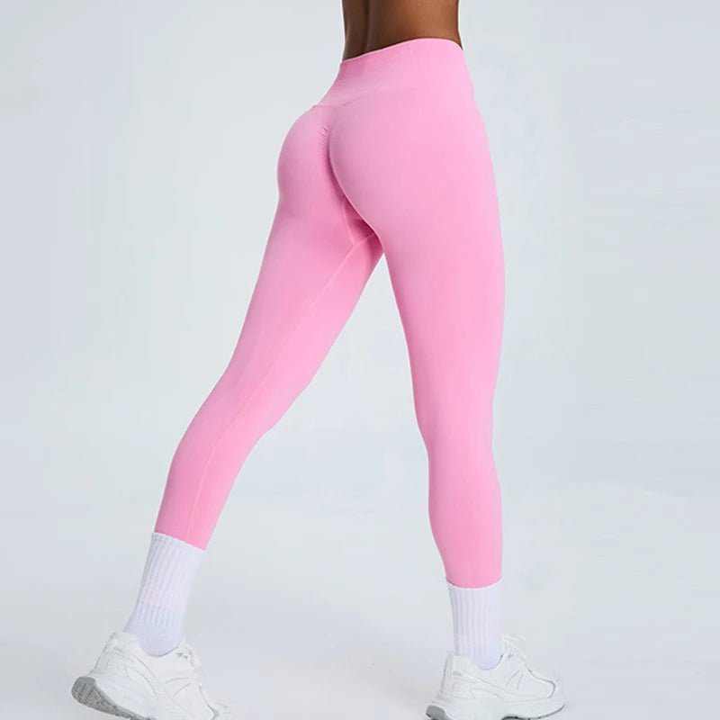 Women's High Waist Yoga Pants Fitness Running Tights Push Up Sports Gym Workout Leggings