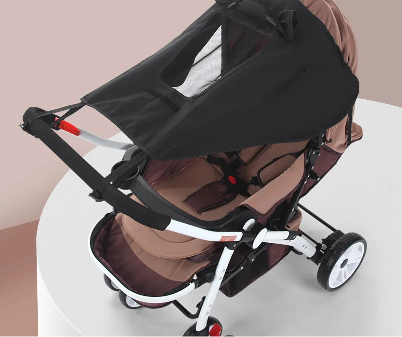 Universal Baby Stroller Sun Shade - UV UPF 50+ Waterproof Awning Protection