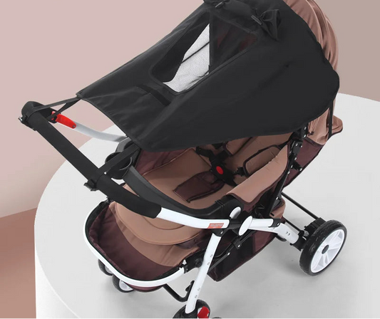 Universal Baby Stroller Sun Shade - UV UPF 50+ Waterproof Awning Protection