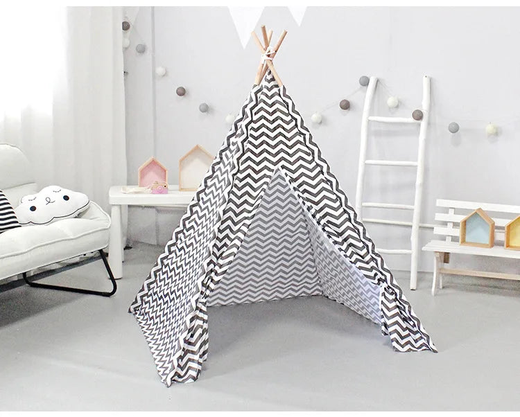 110×110×140cm Baby Playpen Children’s Toy Tent Wigwam Indoor Tipi Play House