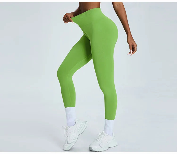 Women's High Waist Yoga Pants Fitness Running Tights Push Up Sports Gym Workout Leggings
