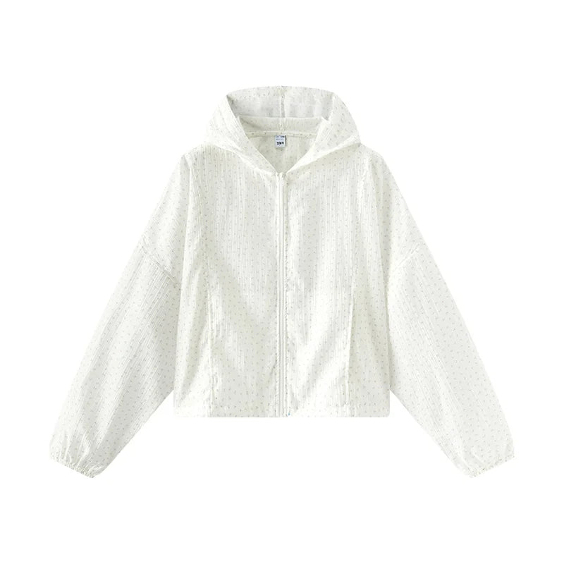 Women's Floral Print Hooded Jacket - Oversized Summer Casual Outerwear