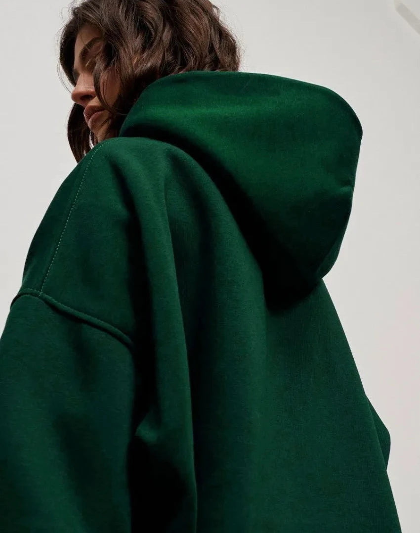 Women's Oversized Fleece Pullover Hoodie