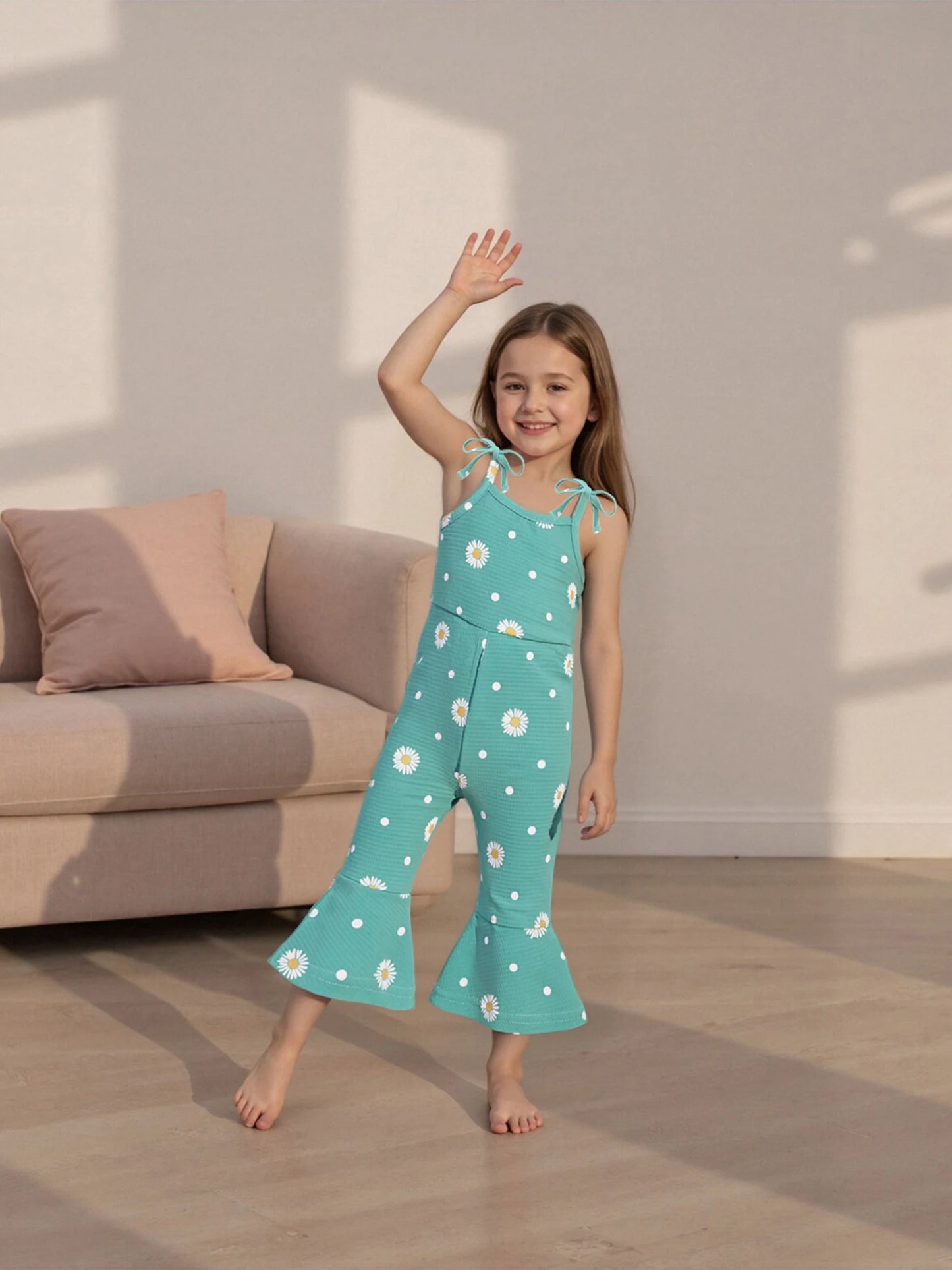 Baby Girls Autumn Winter Jumpsuit - Thick Knit Sleeveless Romper