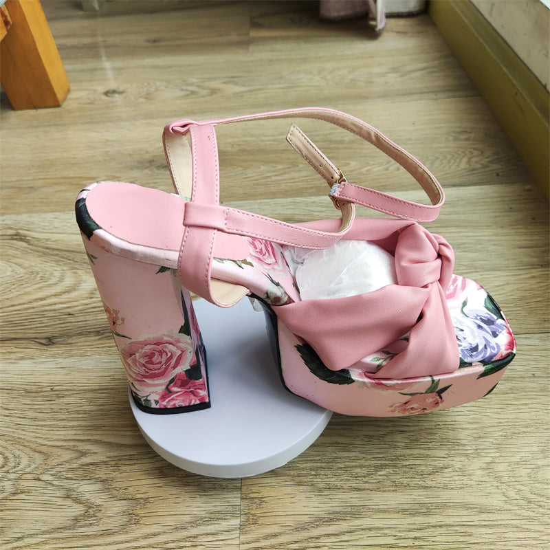 Women's 12/14cm High Heel Platform Sandals