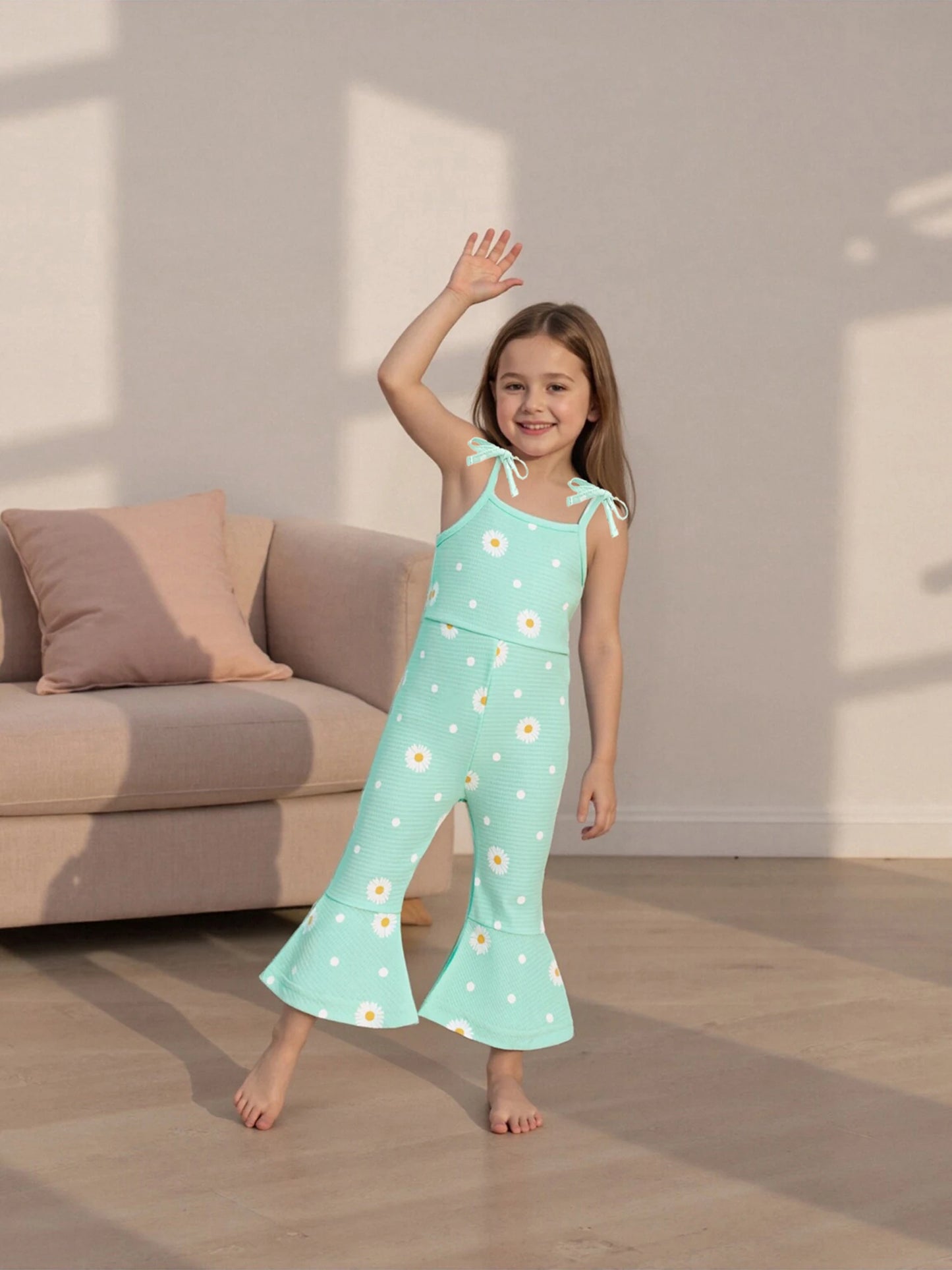 Baby Girls Autumn Winter Jumpsuit - Thick Knit Sleeveless Romper