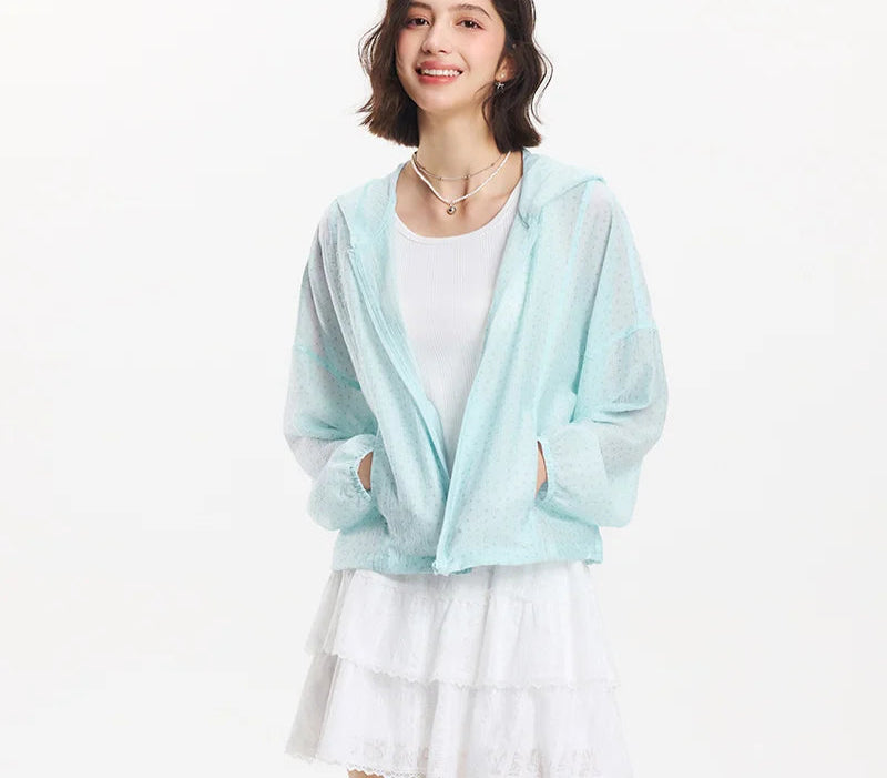 Women's Floral Print Hooded Jacket - Oversized Summer Casual Outerwear