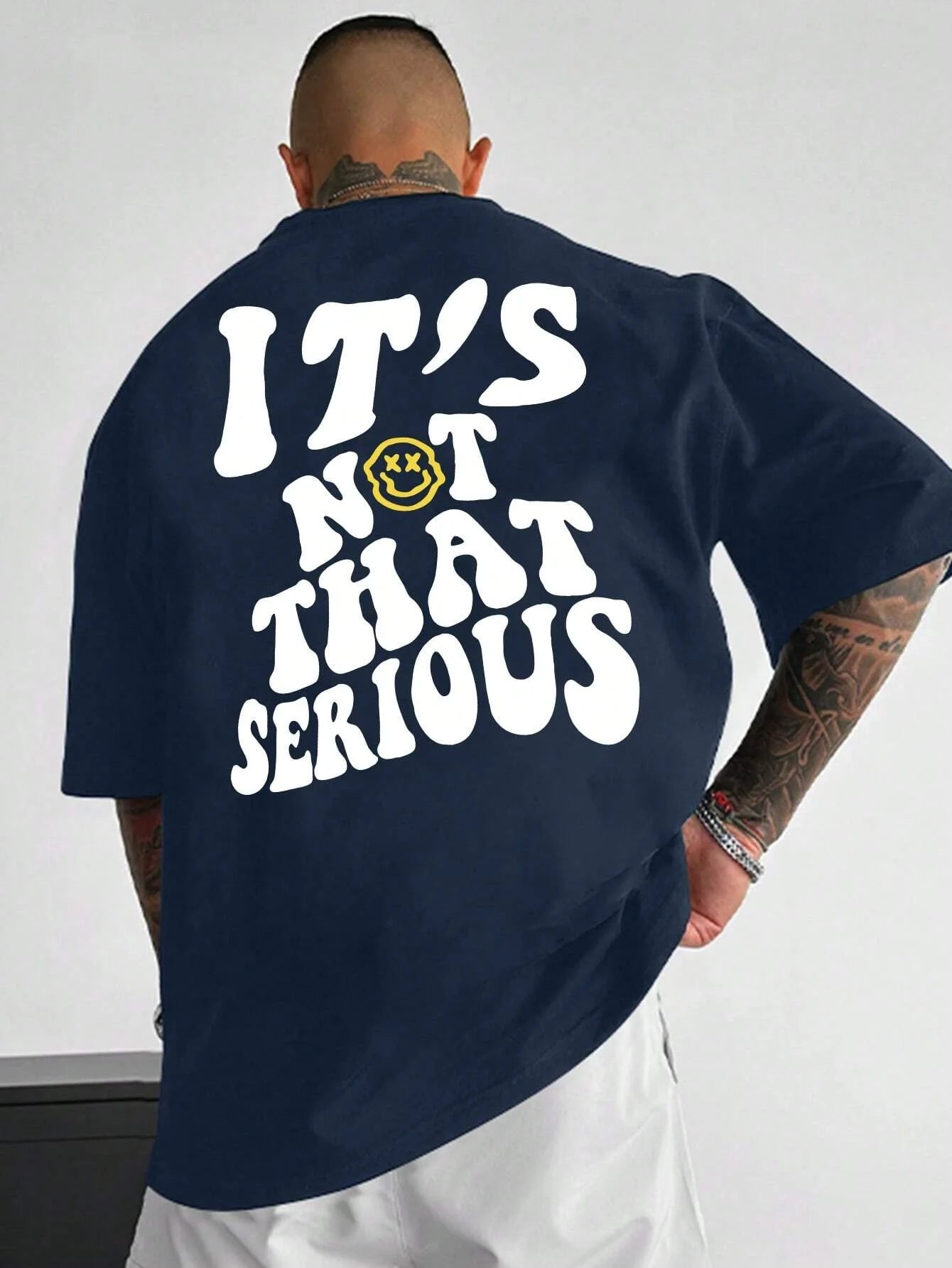 Men's It's Not That Serious Print Summer Breathable T-Shirt