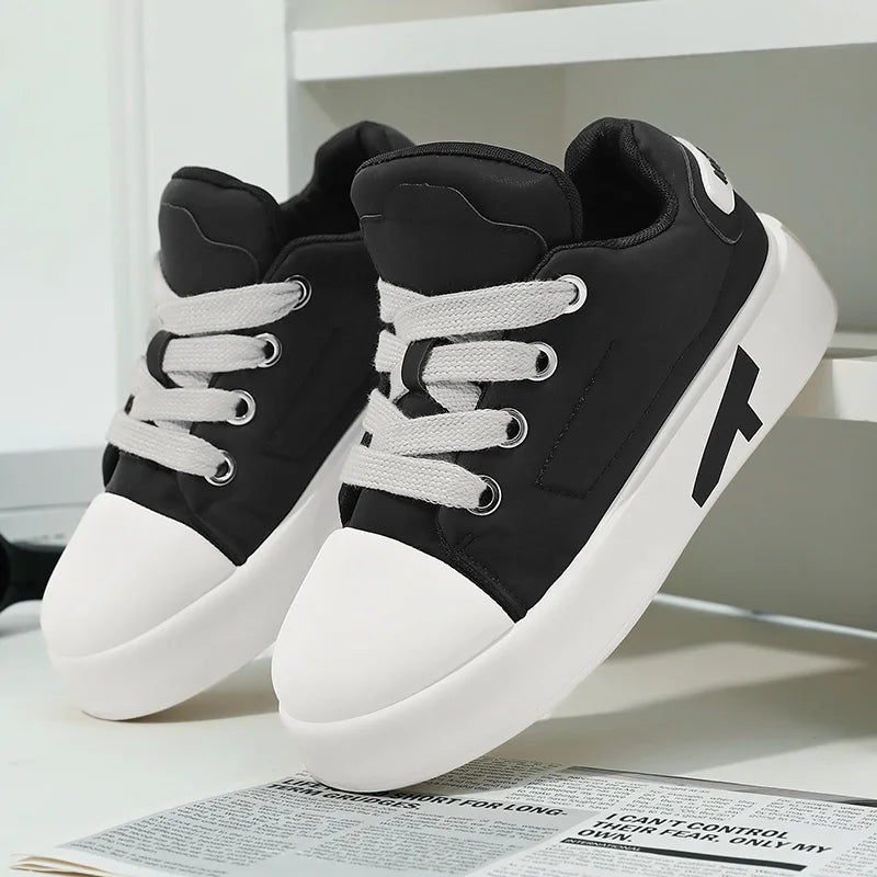 Autumn Men Casual Sneakers Trend Platform Street Style Lace Up Vulcanized Sneakers