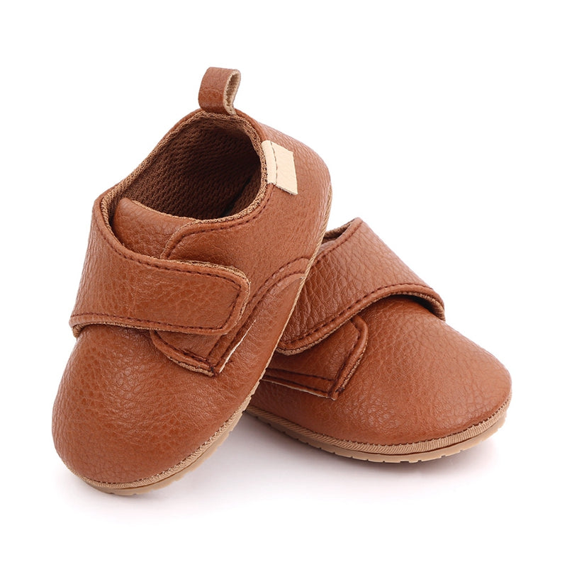 Toddler Baby Boys Girls Causal First Walker Shoes PU Leather Sneakers Soft Sole Cute Baby Flats Shoes