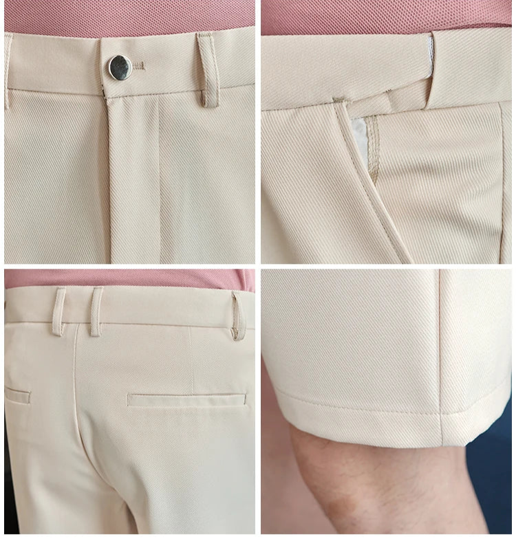 Men's Summer Thin Style Slim Fit Elastic Waist Shorts