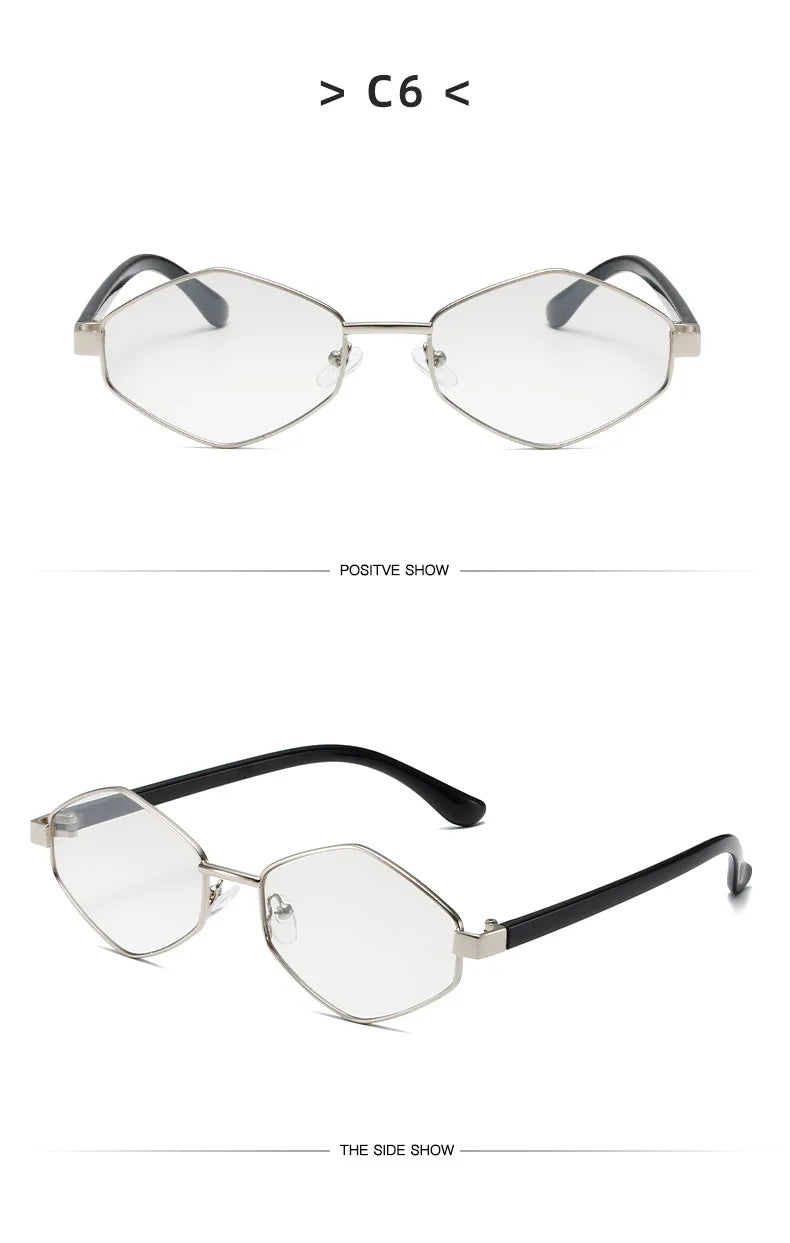 Polygonal Sunglasses - Retro Metal Frame UV400 Protection for Men & Women