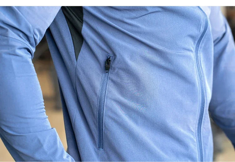 Men's Sports Fitness Running Training Long-sleeved Quick-drying Outer Jacket