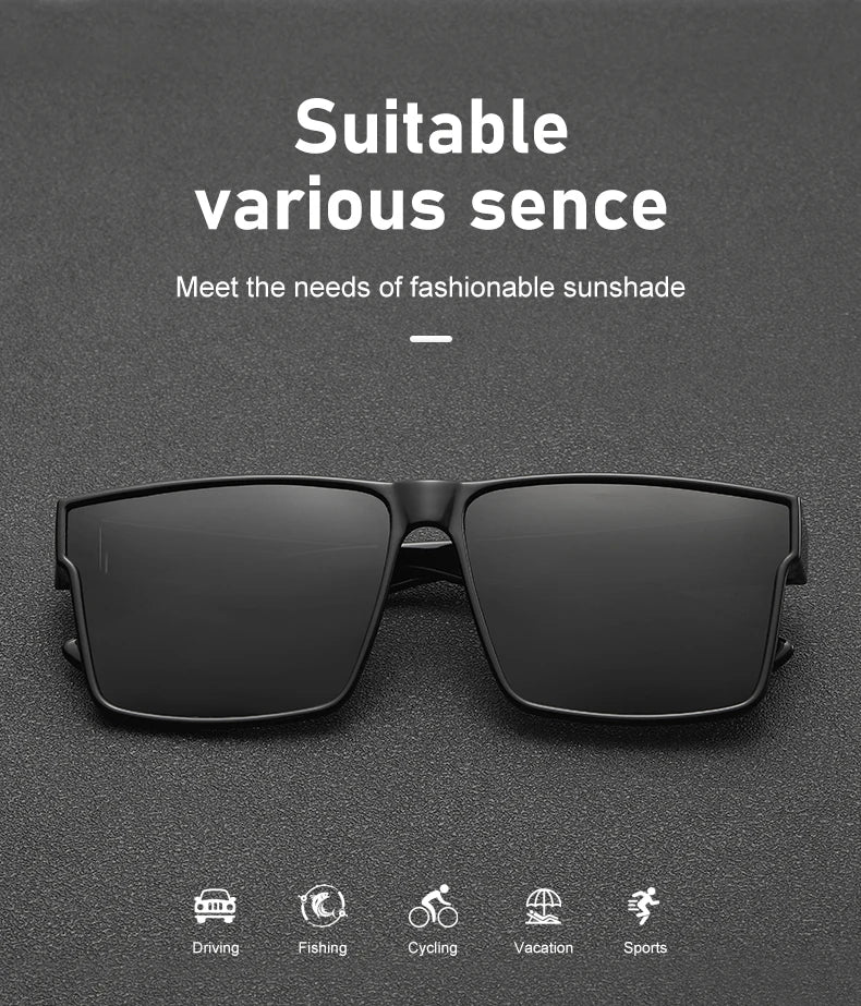 Polarized Sunglasses - Large Frame UV400 Cycling & Driving Eyewear
