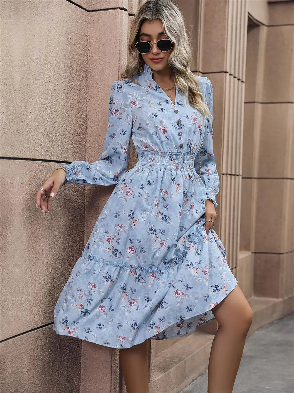 Women's Elegant V-neck Dress
