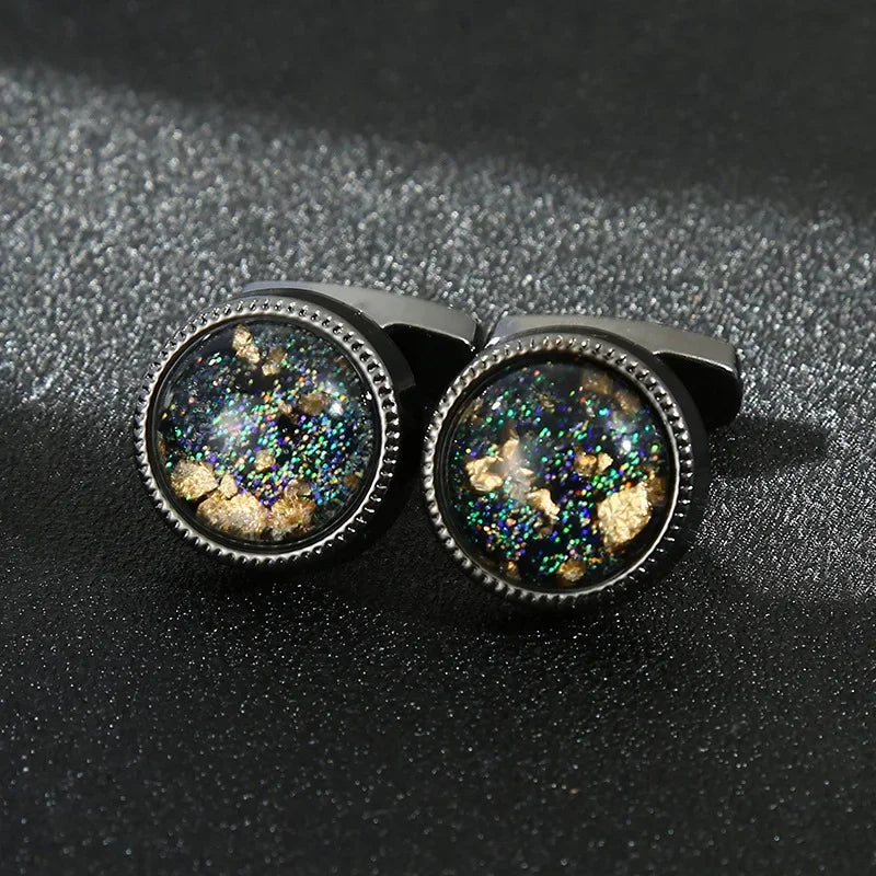 Men's Round Quality Cufflinks