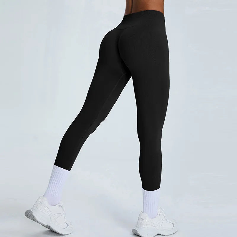 Women's High Waist Yoga Pants Fitness Running Tights Push Up Sports Gym Workout Leggings