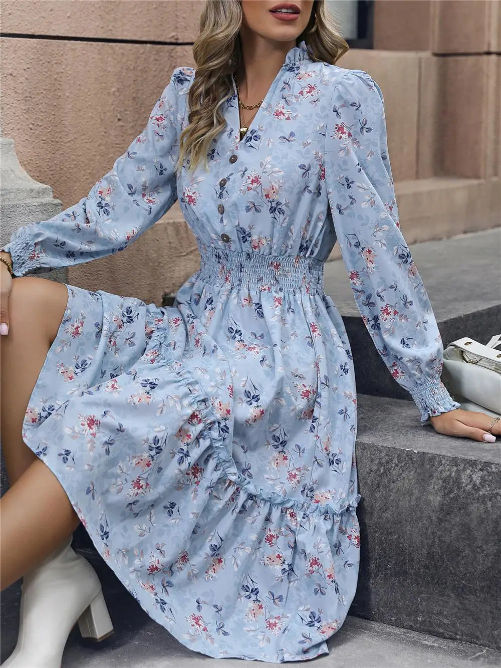 Women's Elegant V-neck Dress