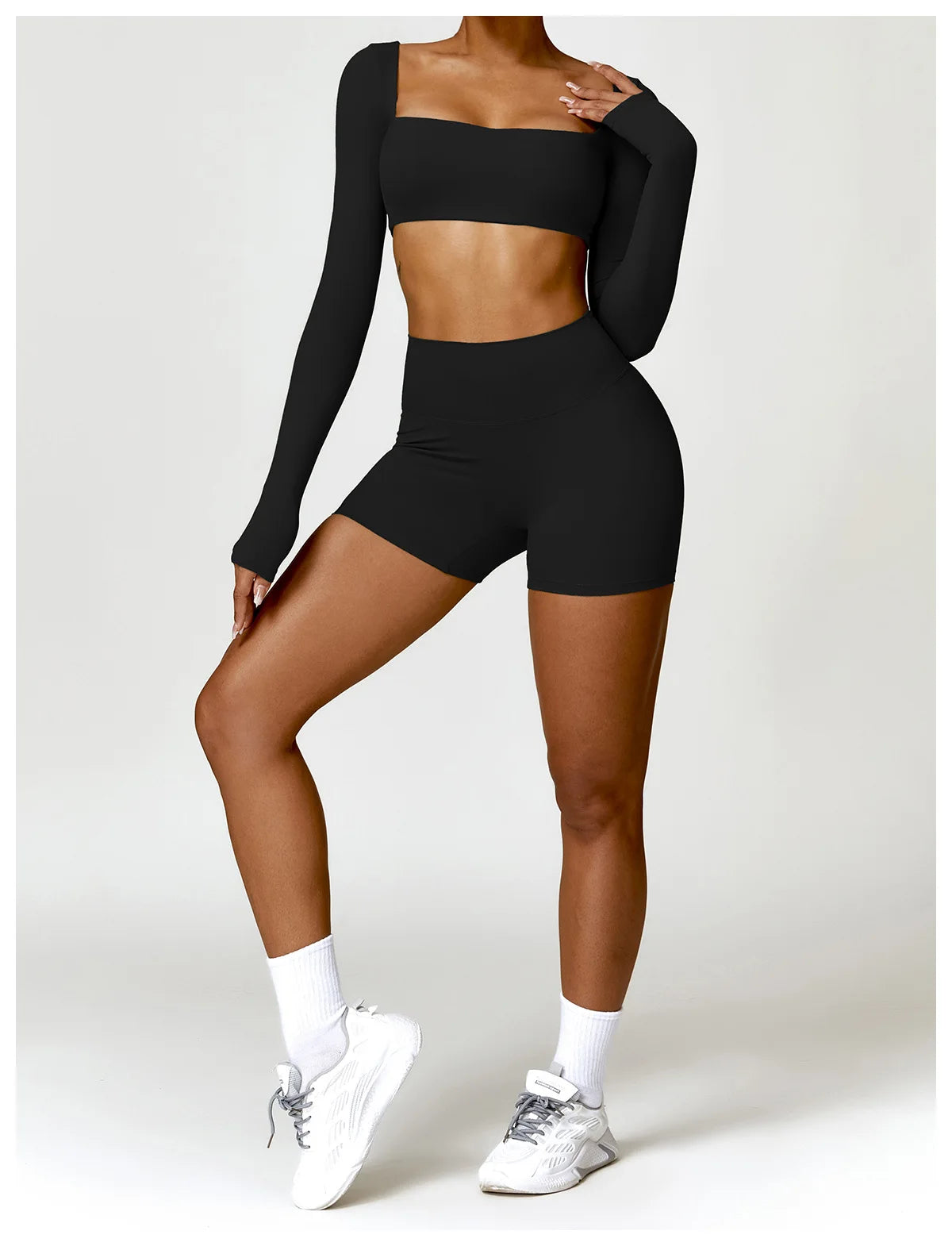 Women's Buttock Lift Scrunch Yoga Gym Leggings Cycling Slim Fit Workout  High Waist Sports Shorts