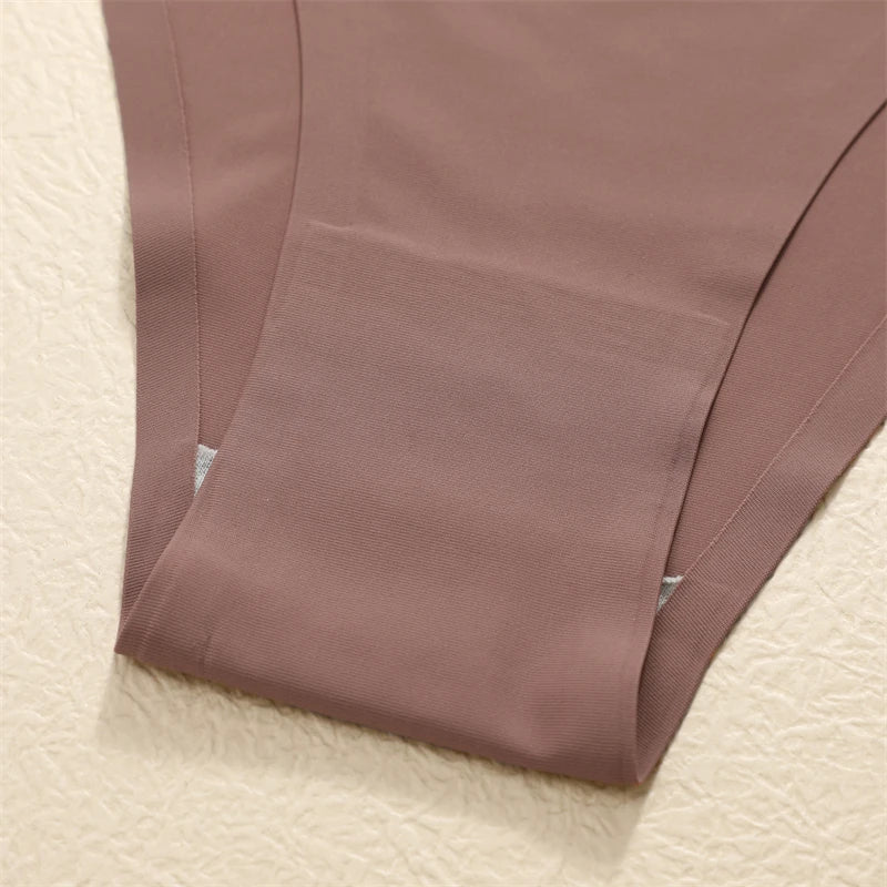 5-Pack Ice Silk Seamless Thongs - Low Waist G-String Underwear