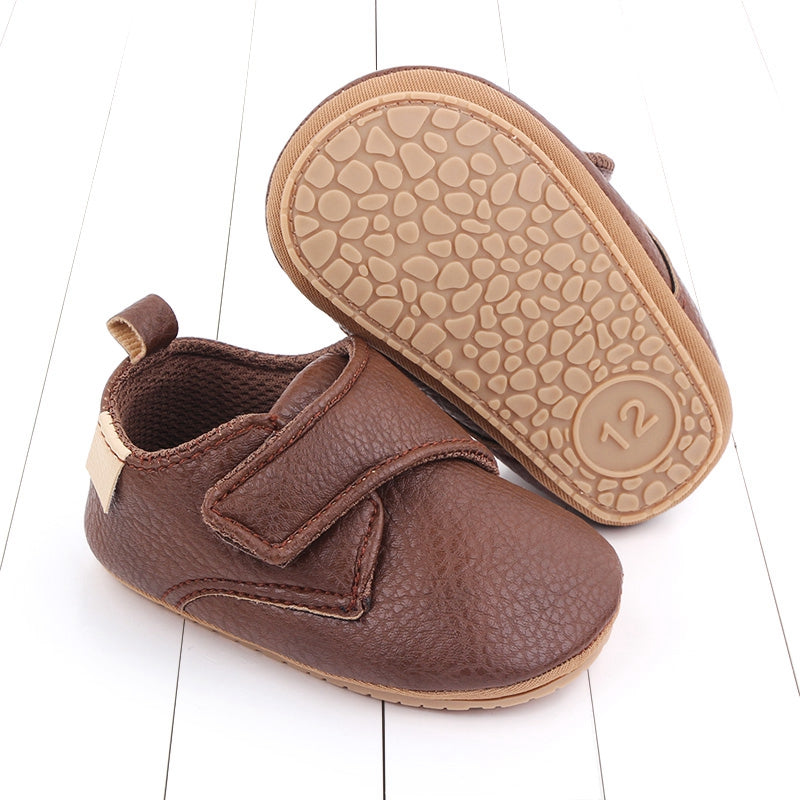 Toddler Baby Boys Girls Causal First Walker Shoes PU Leather Sneakers Soft Sole Cute Baby Flats Shoes