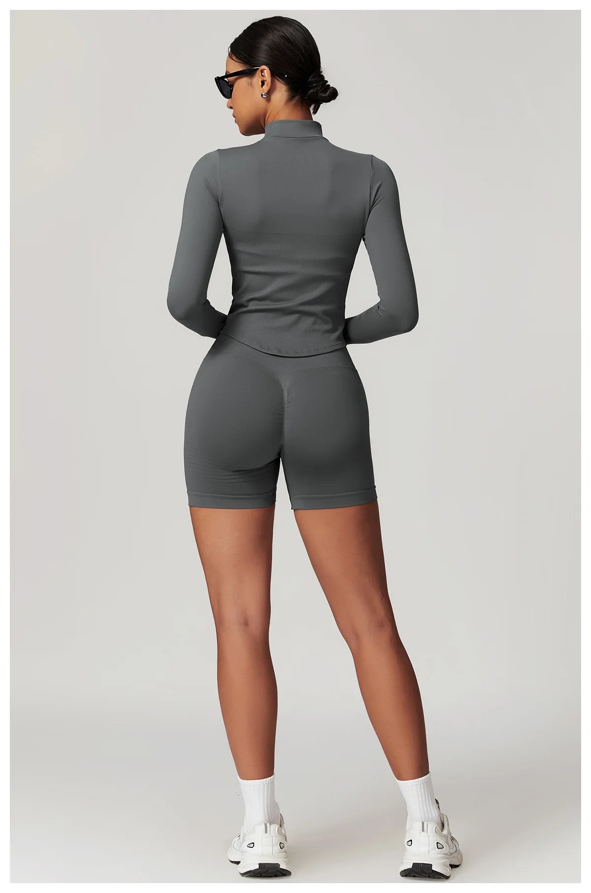 Seamless High Waist Gym Shorts - Push Up Yoga Cycling Shorts