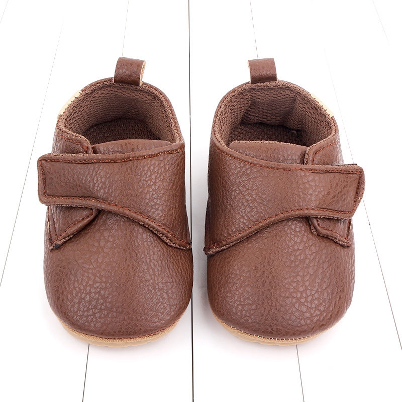 Toddler Baby Boys Girls Causal First Walker Shoes PU Leather Sneakers Soft Sole Cute Baby Flats Shoes