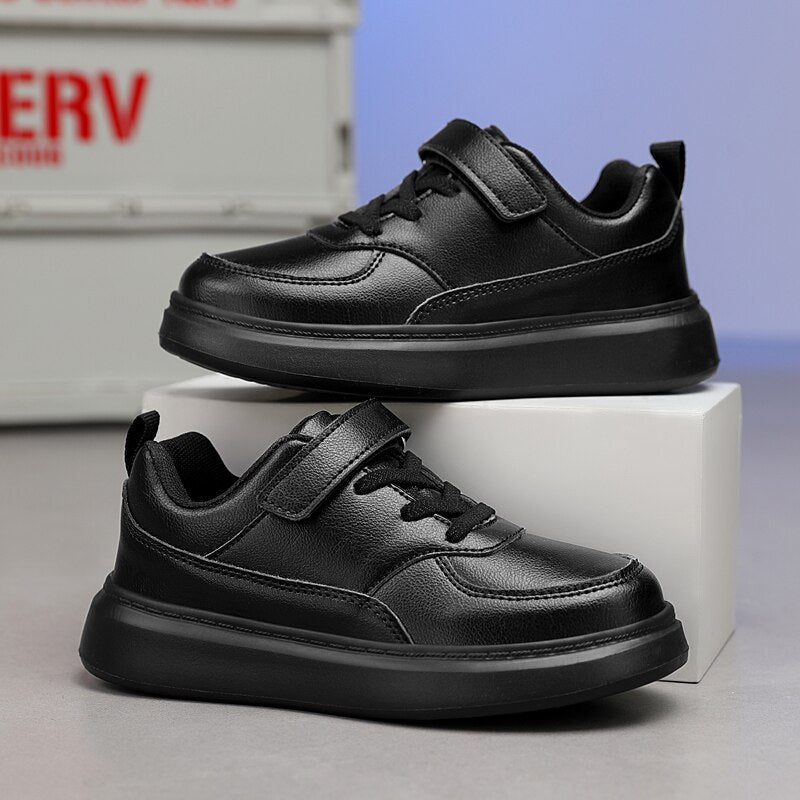 Children's Boy's PU Leather Sneakers School shoes 6 To 12 Years
