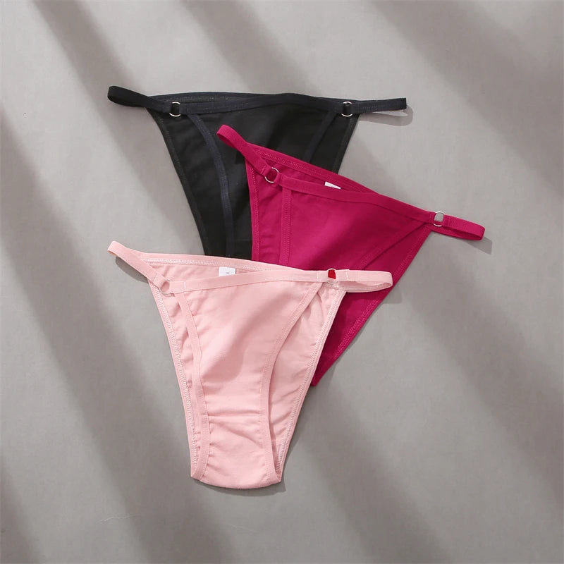Women's Cotton Briefs Low Waist Seamless Underwear  Bikini Breathable Lingerie