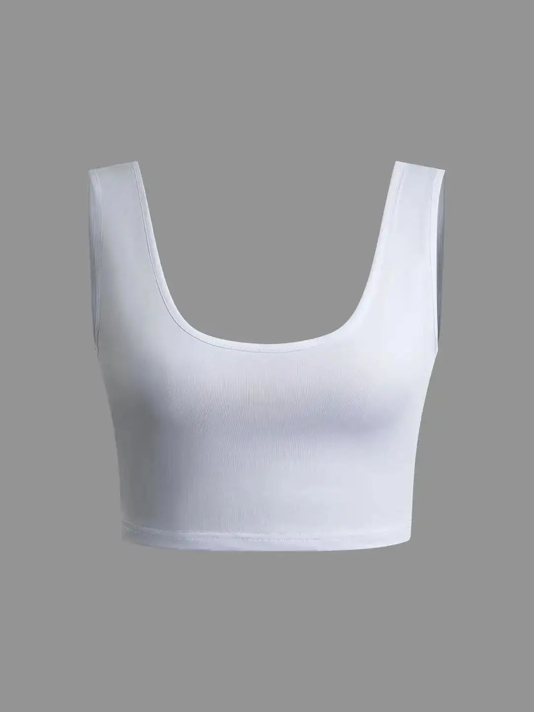 Women's Sleeveless Slit Two Piece Set - High Waist Long Skirt and Vest Bra