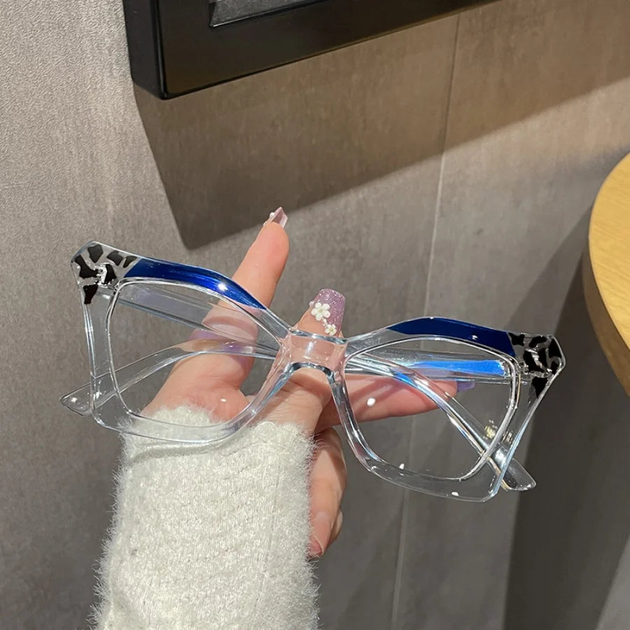 Fashion Flat Mirror Glasses - Trendy Retro Decorative Eyewear Frame