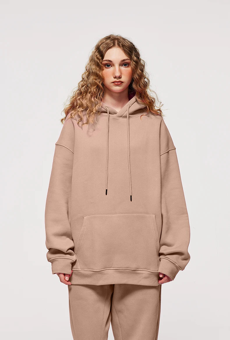 Unisex 350G Fleece Velvet Warm Hoodie