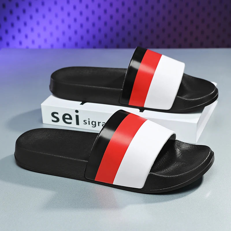 Men's Summer Slippers Sports Quick Dry Beach Sandals Flip Flops Slides
