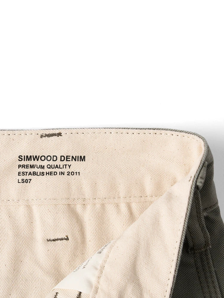 Cotton Chinos Pants - Loose Straight Casual Trousers for Men
