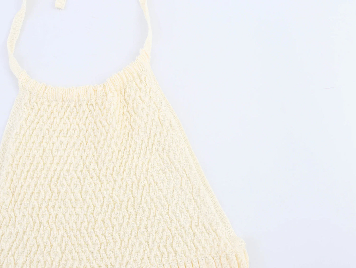 Women's Off Shoulder Halter Vest - Sweet Knitted Sleeveless Summer Top